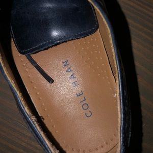 Cole Haan Navy Wing Tip Oxfords